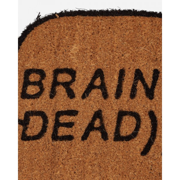 Stuoia per porta Logohead in fibra di cocco Brain Dead Naturale