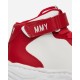 Maison MIHARA YASUHIRO Wayne OG Sole Pelle Sneakers alte Rosso / Bianco