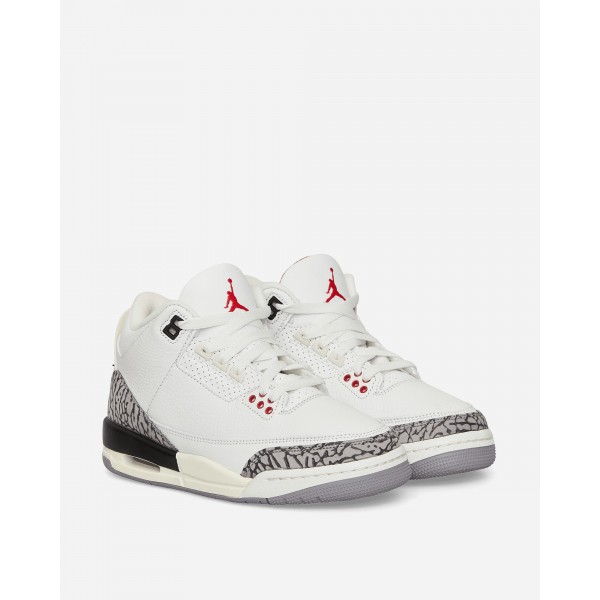 Nike Jordan Air Jordan 3 Retro (GS) 'White Cement Reimagined' Sneakers Summit White