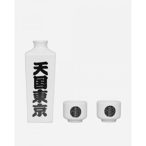 WACKO MARIA Set di bottiglie e tazze di sake bianco