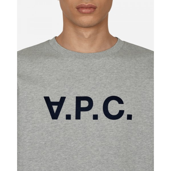 Felpa girocollo A.P.C. VPC Logo Grigio