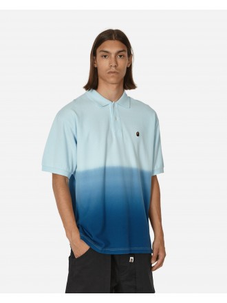 Polo A Bathing Ape Ape Head One Point Gradation Relaxed Fit Blu