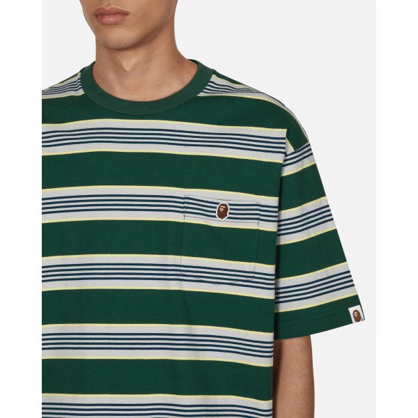 Maglietta A Bathing Ape Hoop One Point Relaxed Fit Verde