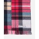 Sciarpa in lana a quadri misti Acne Studios Rosso / Blu / Bianco