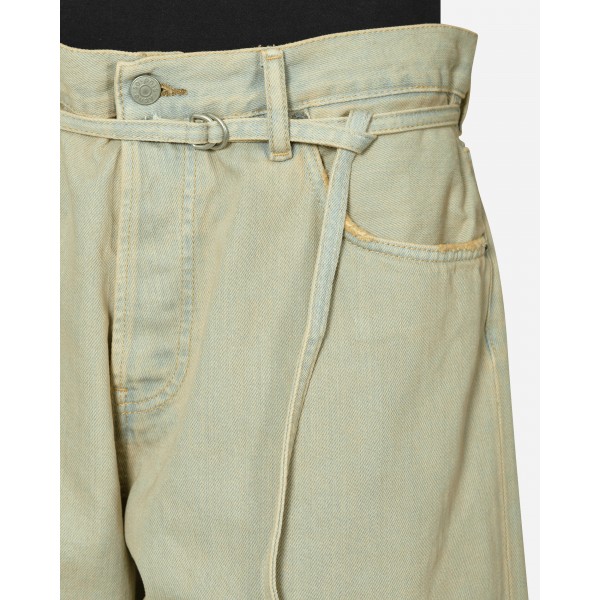 Pantaloncini di jeans larghi di Acne Studios, giallo