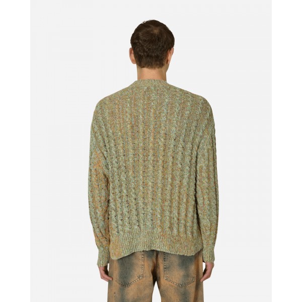 Maglione a maglia a cavo Acne Studios Verde