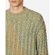 Maglione a maglia a cavo Acne Studios Verde