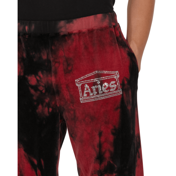 Ariete - Pantaloni da ginnastica in velluto con strass - Rosso