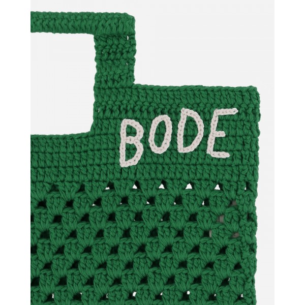 Bode Crochet Borsa Verde