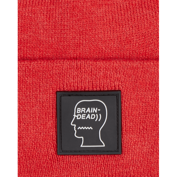 Brain Dead Logo Head Beanie Marrone