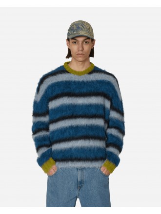 Maglione Brain Dead Boxy Stripe Knit Blu / Multi