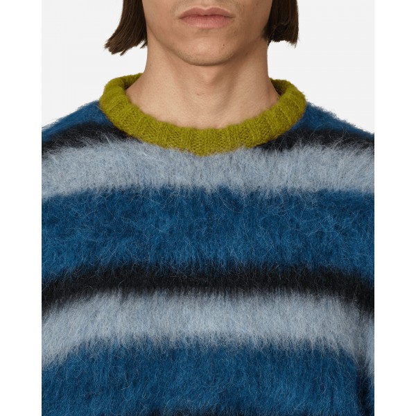 Maglione Brain Dead Boxy Stripe Knit Blu / Multi