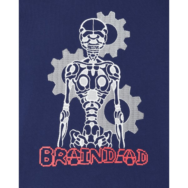 Maglietta Brain Dead Skeletal Gear a manica lunga Navy