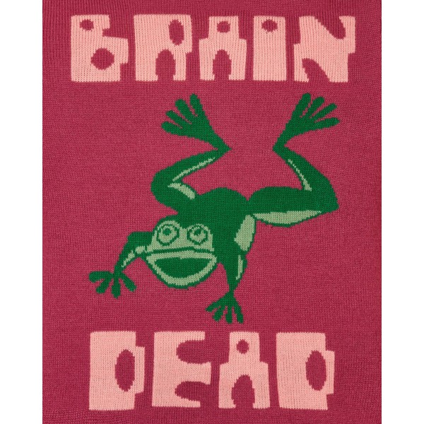Maglione Brain Dead Frogger Rosa