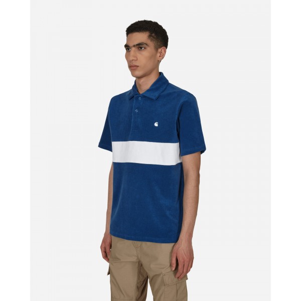 Carhartt WIP Bayley Polo Shirt Blu