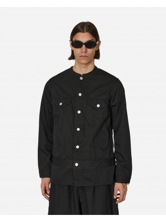 Comme Des Garçons Giacca nera in poliestere Drill Nero