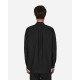 Comme Des Garçons Camicia nera con patch in tarpaulin di cotone nero