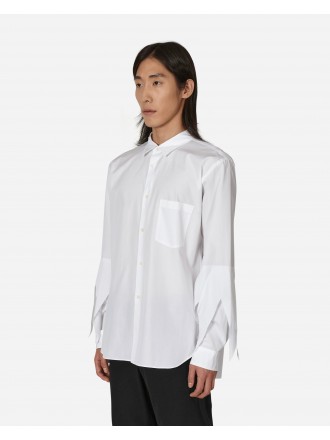 Comme Des Garçons Homme Plus Cut-Out Camicia maniche lunghe Bianco