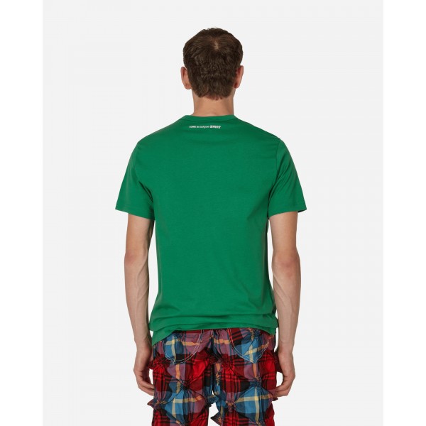 Comme Des Garçons Shirt Maglietta Rear Logo Verde