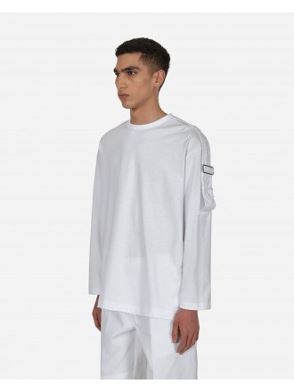 Comme Des Garçons Shirt Fibbia Maglietta a maniche lunghe Bianco