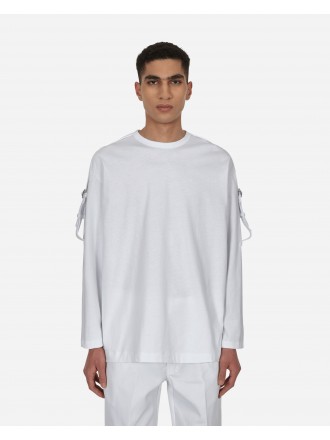 Comme Des Garçons Shirt Fibbia Maglietta a maniche lunghe Bianco