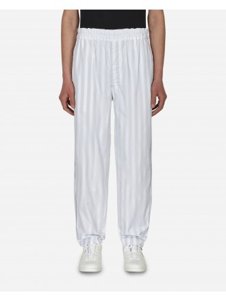 Comme Des Garçons Camicia Pantaloni a righe Bianco