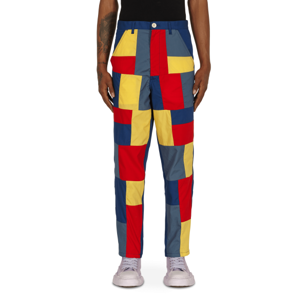Comme Des Garçons Camicia Patchwork Pantaloni Multicolore