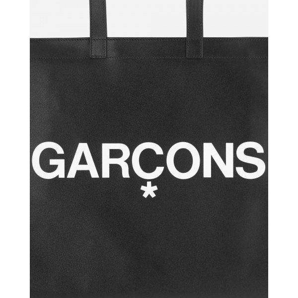 Comme Des Garçons Portafoglio Huge Logo Tote Bag Nero
