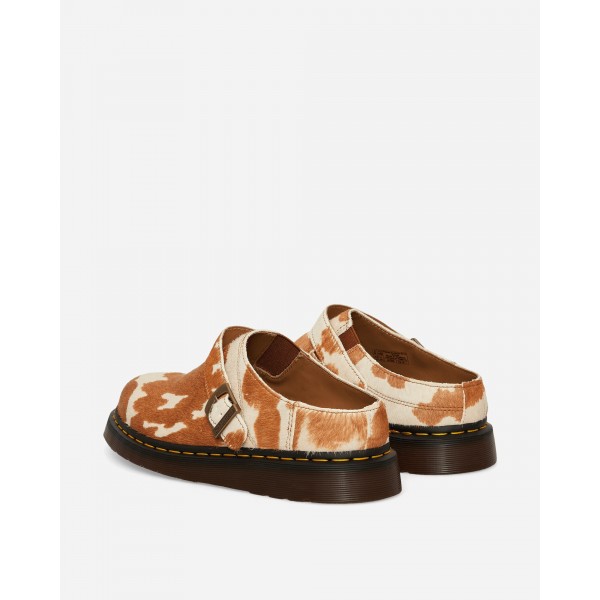 Dr. Martens Isham Hair-On Cow Print Slingback Mules Jersey Cow Print