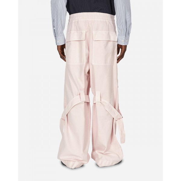 Dries Van Noten - Pantaloni a strappo rosa
