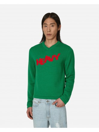 Maglione a maglia con logo ERL Verde