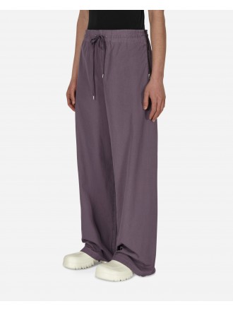Pantaloni larghi senza cuciture laterali di colore viola