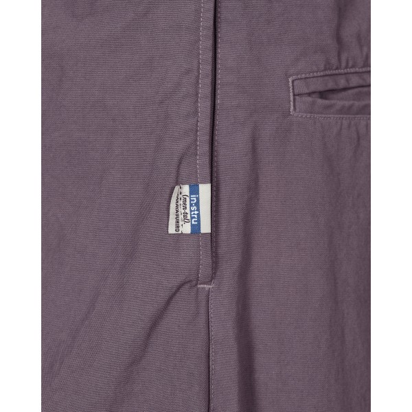 Pantaloni larghi senza cuciture laterali di colore viola