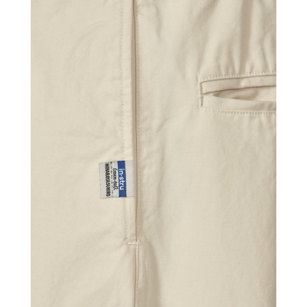 Pantaloni larghi senza cuciture laterali bianco