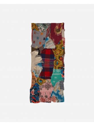 KAPITAL Kountry Hand Craft Patchwork Eco Stole Multicolore