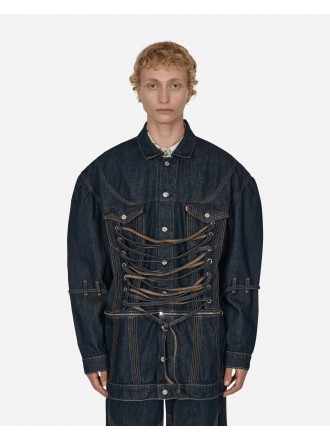 Levi's® Vintage Clothing No Sesso Corset Zip Off Trucker Jacket Blu