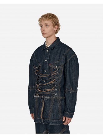 Levi's® Vintage Clothing No Sesso Corset Zip Off Trucker Jacket Blu