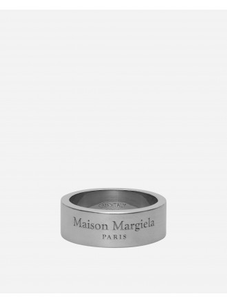 Anello con logo Maison Margiela Grigio