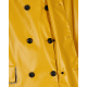 Maison Margiela Impermeabile doppiopetto in cotone rivestito giallo