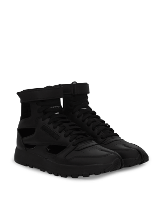 Maison Margiela Reebok Classic Leather Tabi Hi Sneakers Nero