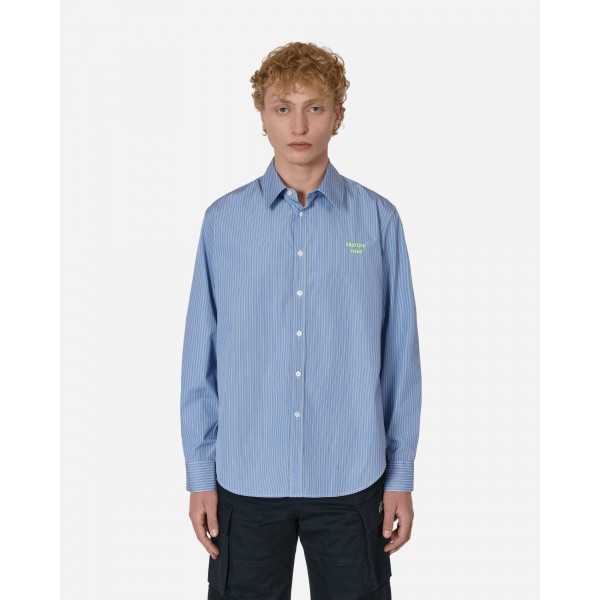 Martine Rose Classic Shirt Blu / Bianco a righe