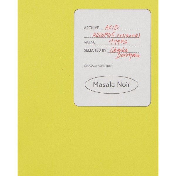 Masala Noir Acid Records Book Multicolore