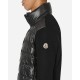 Moncler Cardigan imbottito in lana nero