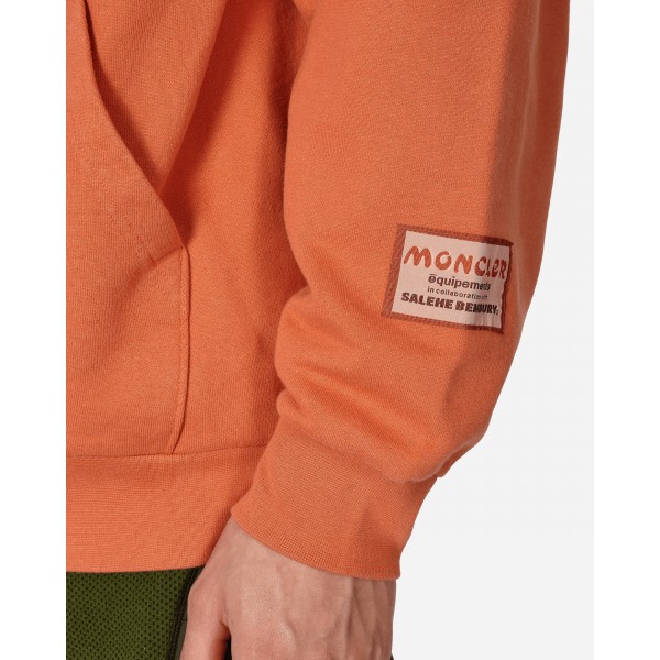 Moncler Genius Salehe Bembury Logo Felpa con cappuccio Arancione