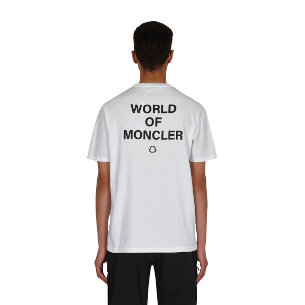 Moncler Genius 7 Moncler FRGMT Hiroshi Fujiwara Mondo di Moncler Maglietta Bianco