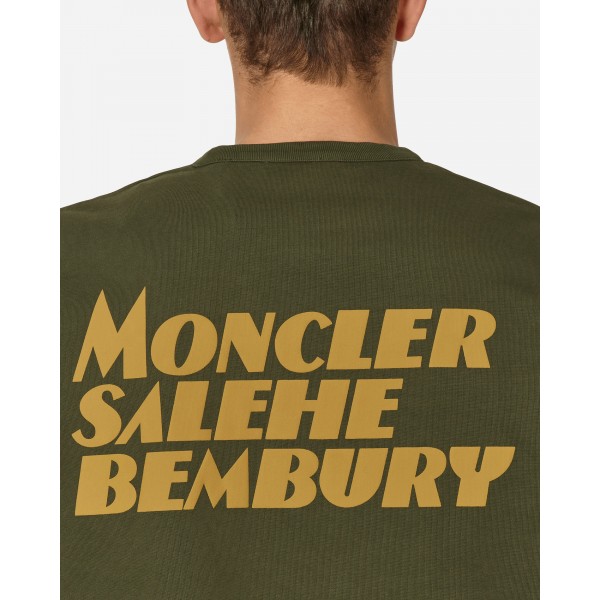 Moncler Genius Salehe Bembury Logo Maglietta Verde