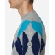 Moncler Genius FRGMT Maglione Argyle in lana e cashmere Blu