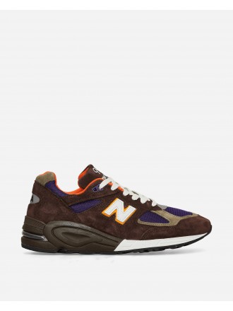 New Balance Made in USA 990v2 Sneakers Marrone / Blu