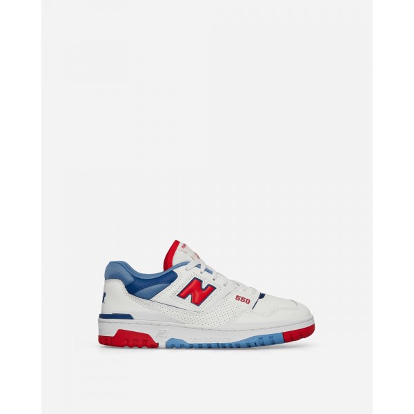 New Balance 550 (PS) Sneakers Bianco / True Red / Atlantic Blue