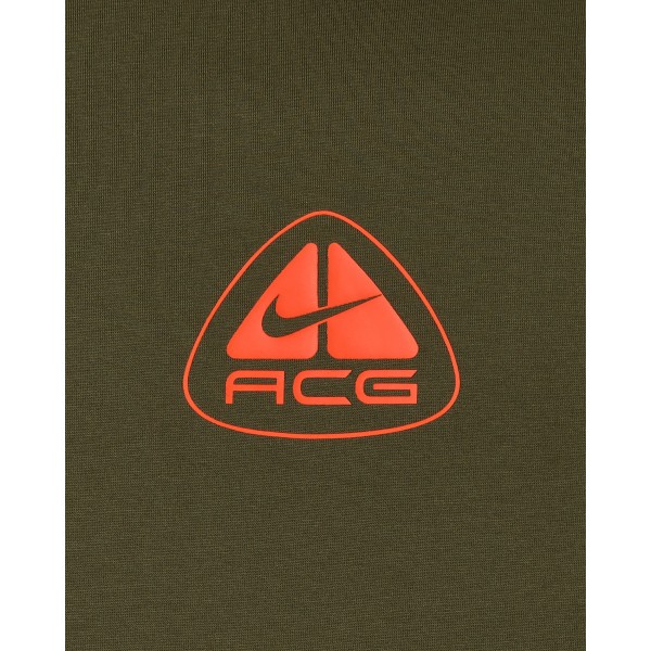 Maglietta Nike ACG Lungs Logo a maniche lunghe Cargo Khaki